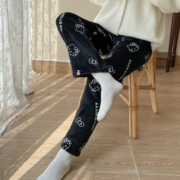 Other - Sanrio Cartoon Cat Christmas Fleece Pajama Pants